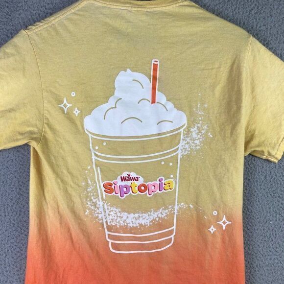 Wawa T-Shirt Lot Siptopia Hoagiefest Unisex Size Small Adult Logo Tie Dye Blue - Picture 9 of 9